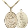 Jewelry&Medals Regers | Our Lady Of Mount Carmel Necklace Gold Filled 18"