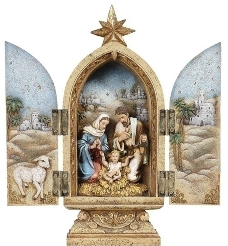 Christmas&Advent Regers | Holy Family Triptych 10"H