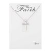 Jewelry&Medals Regers | Believe Cross Necklace 18"L