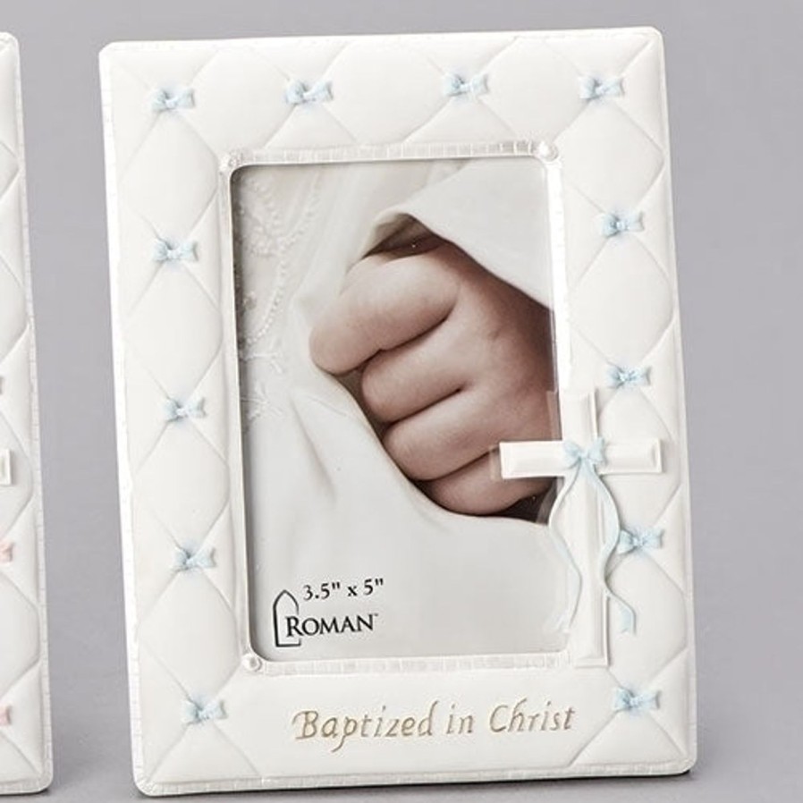 Occasions Regers Baby&Baptism Frames Plaques & Keepsake Boxes | Baptism Boy Frame 7"H