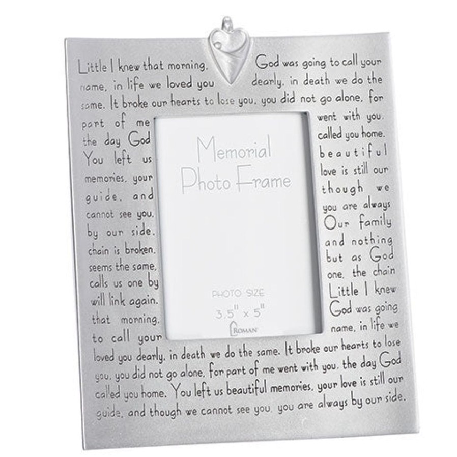 Occasions Regers Memorial Frames Plaques & Keepsake Boxes | Memorial Frame With Verse 9.25"H