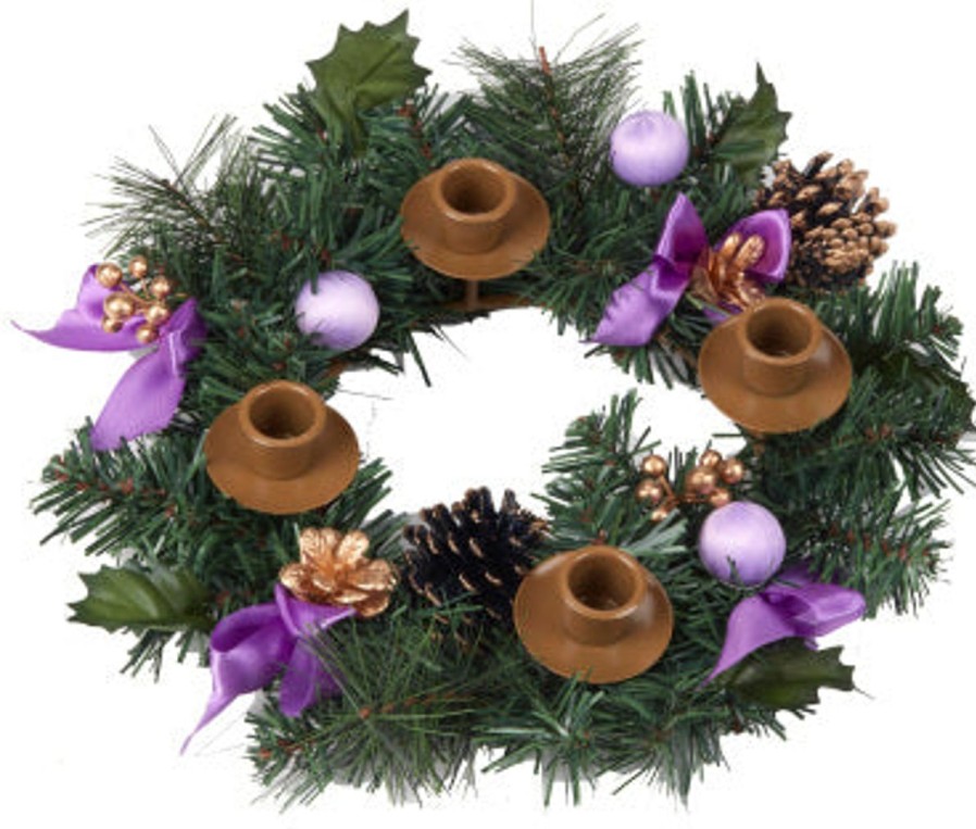 Christmas&Advent Regers | Purple Ribbon Advent Wreath