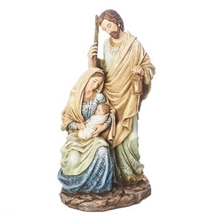 Christmas&Advent Regers | Holy Family With Blue And Ivory Pattern 10.5"H