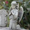 Statues Regers | Celtic Kneeling Angel Garden Statue 12.25"H