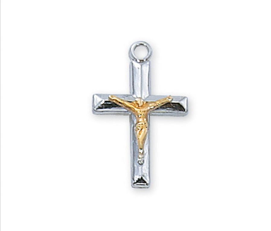 Jewelry&Medals Regers | Crucifix Necklace - Sterling Silver 18"