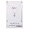 Jewelry&Medals Regers | Tiny Cross Necklace Clear 18"L