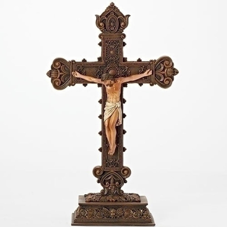 Crosses & Crucifixes Regers | Standing Crucifix 14.5"H