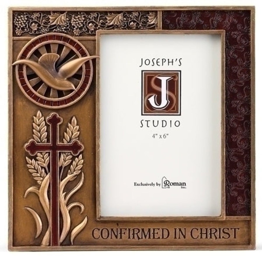 Occasions Regers Confirmation Frames Plaques & Keepsake Boxes | Confirmation Frame With Bronze Finish 7.5"H