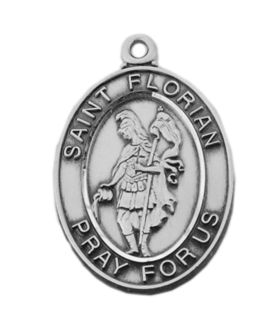 Jewelry&Medals Regers | Florian - St. Florian Medal - Sterling Silver