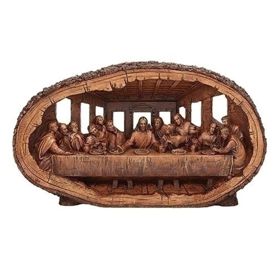 Statues Regers | Last Supper Carved Figure 14.5"W