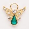 Jewelry&Medals Regers | Birthstone May Crystal Angel Pin 1"H