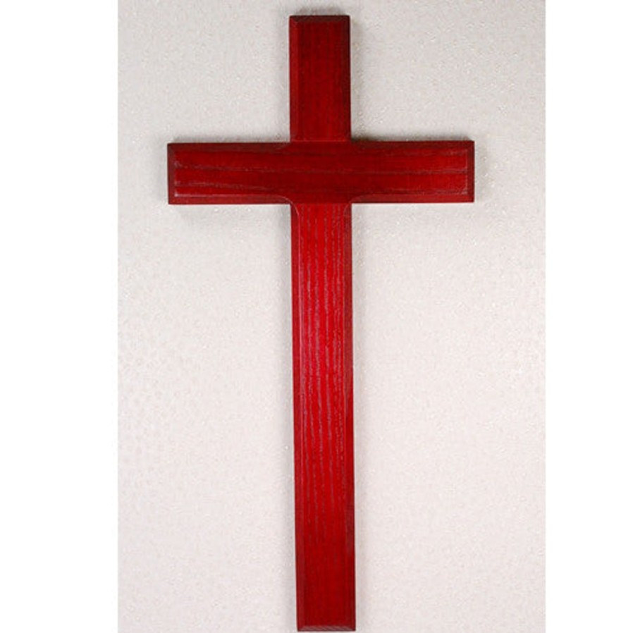 Crosses & Crucifixes Regers | Cherry Wood Cross 10"