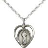 Jewelry&Medals Regers | Divine Mercy Necklace Sterling Silver 18"