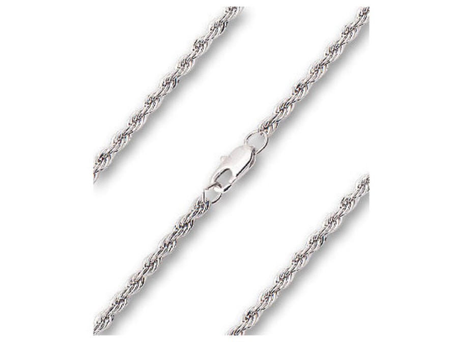 Jewelry&Medals Regers | Rhodium French Rope 20" Chain