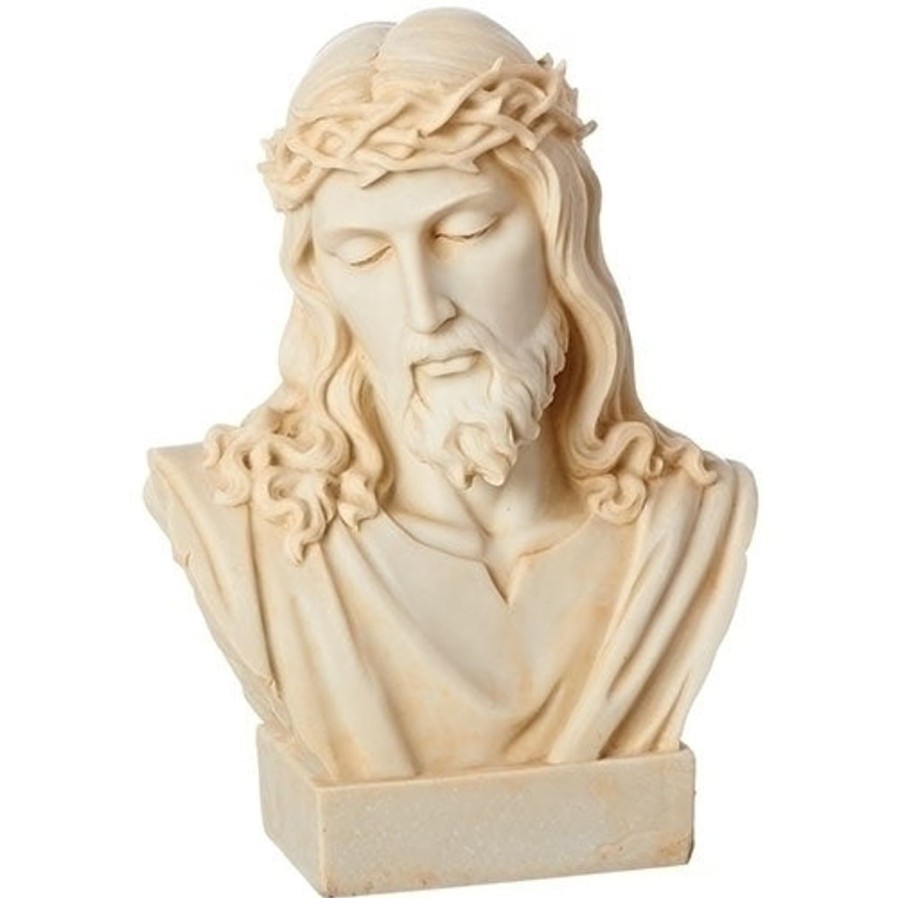 Statues Regers | Jesus Bust Ivory 8.25"H