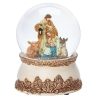 Christmas&Advent Regers | Holy Family Snow Globe With Animals 5.7"H