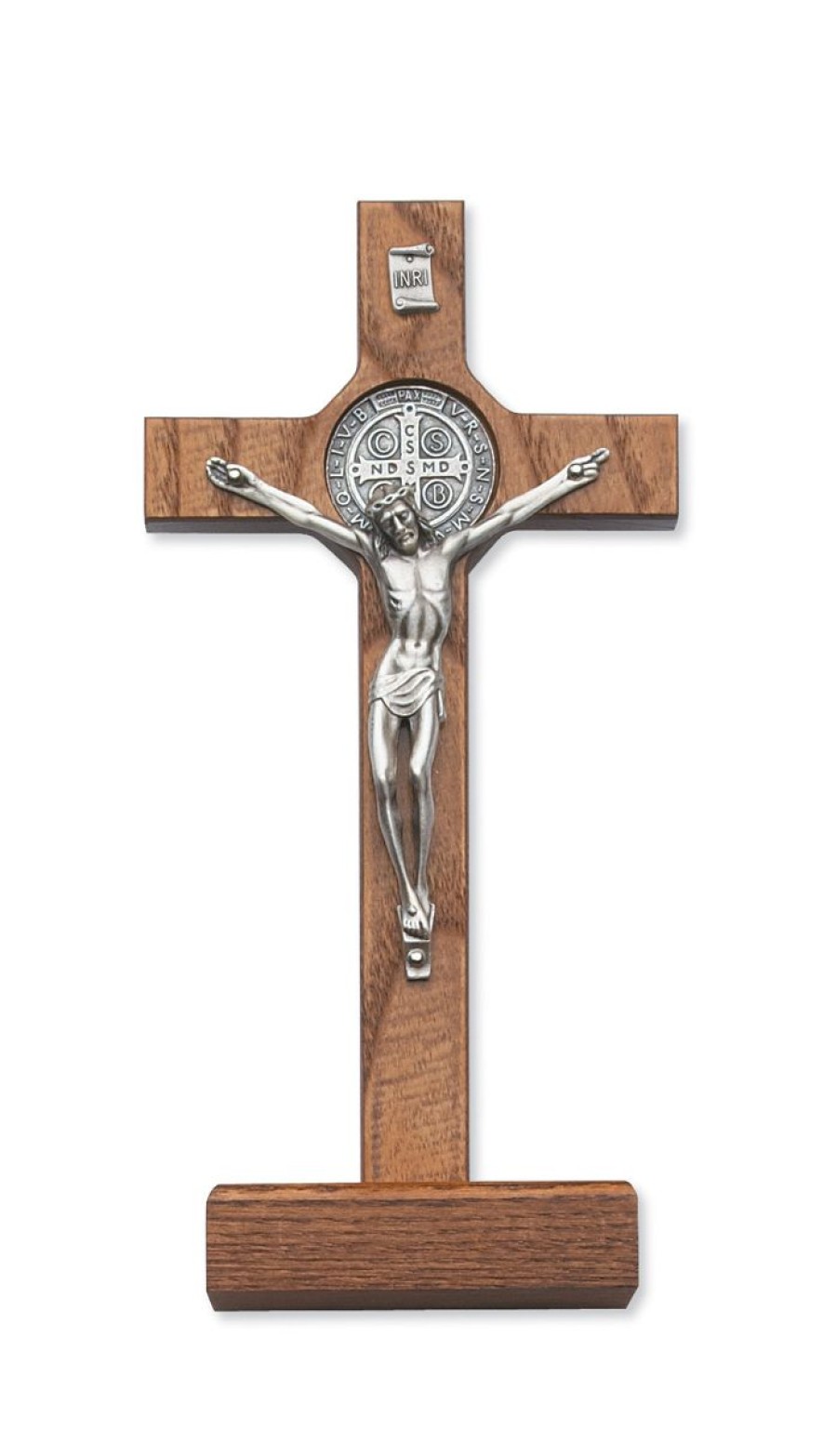 Crosses & Crucifixes Regers | Benedict Crucifix - 8 In. Standing St. Benedict Boxed