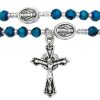 Rosaries Regers | Rosary Twist Bracelet, Blue And Silver