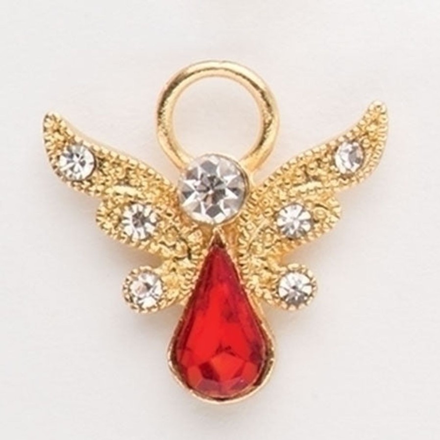 Jewelry&Medals Regers | Birthstone July Crystal Angel Pin 1"H