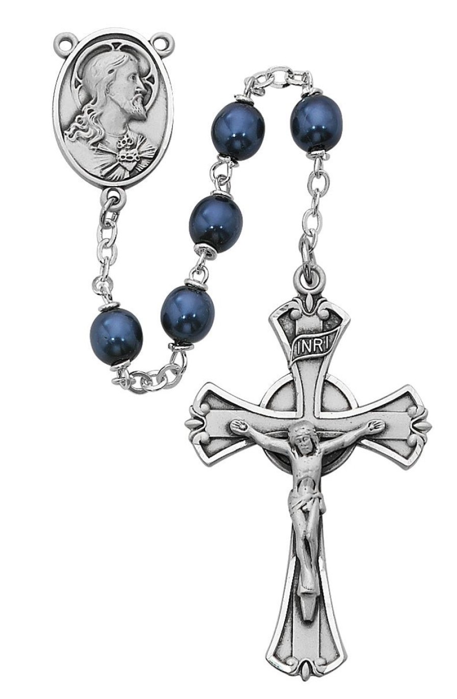 Rosaries Regers | Rosary - Blue Metallic Rosary Boxed