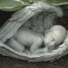 Statues Regers | Sleeping Baby In Wings Garden Statue 7"H