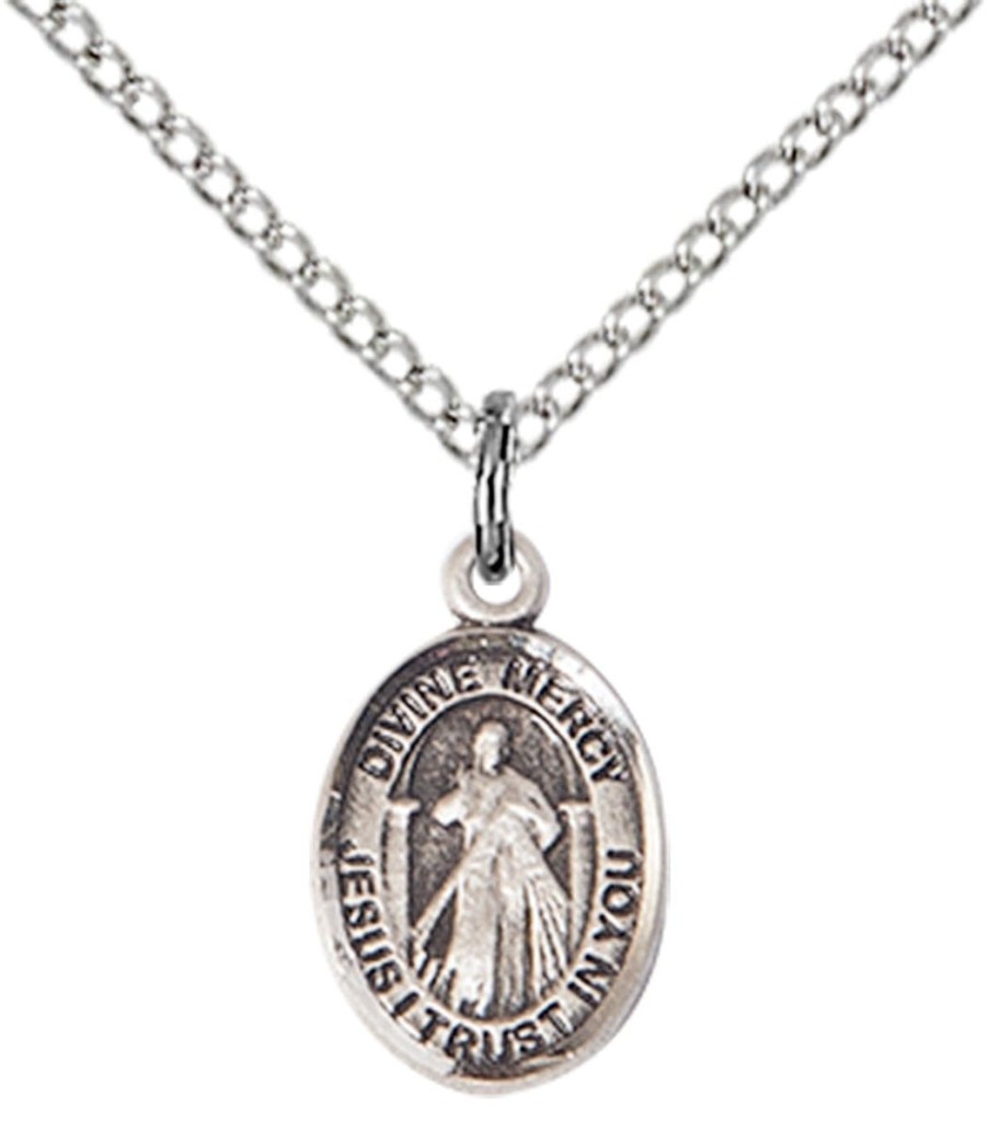 Jewelry&Medals Regers | Divine Mercy Medal - Sterling Silver