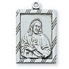 Jewelry&Medals Regers | Sacred Heart Medal - Sterling Silver 18"