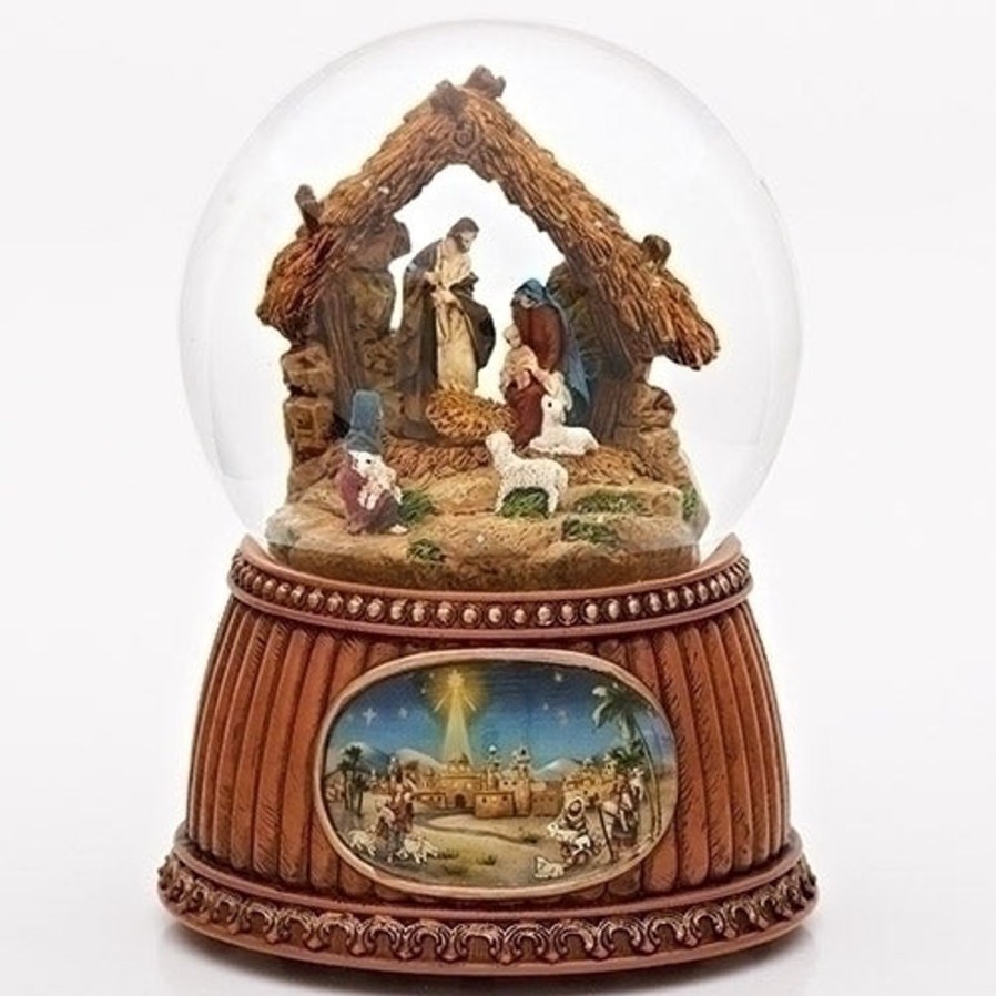 Christmas&Advent Regers | Nativity Snow Globe Musical 5.5"H