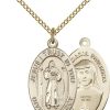 Jewelry&Medals Regers | Divine Mercy Necklace Gold Filled 18"