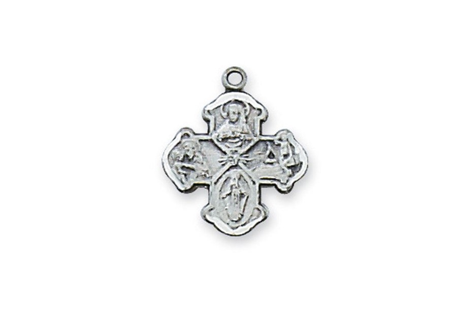 Occasions Regers Baby&Baptism Rosaries & Jewelry | 4-Way Medal - Sterling Baby Pendant, Boxed