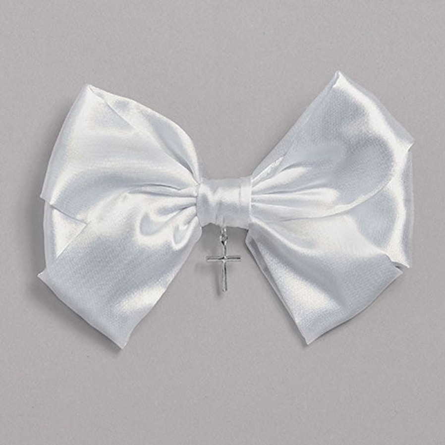 Occasions Regers Dresses & Veils | Communion Hair Bow With Cross 4"H