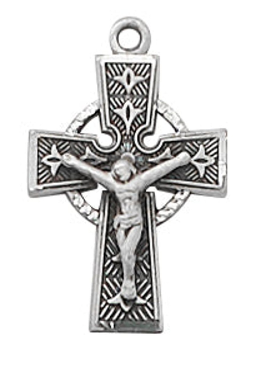 Jewelry&Medals Regers | Celtic Crucifix Necklace - Sterling Silver