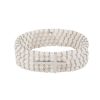 Jewelry&Medals Regers | Cross Bracelet, White And Silver 7"L