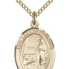 Jewelry&Medals Regers | Our Lady Of Lourdes Necklace Gold Filled 18"