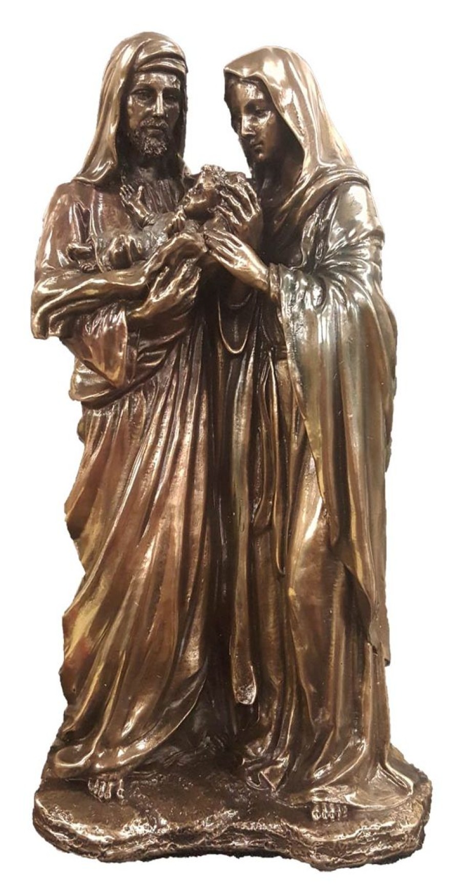 Statues Regers | Holy Family Bronze Statue 8.5"