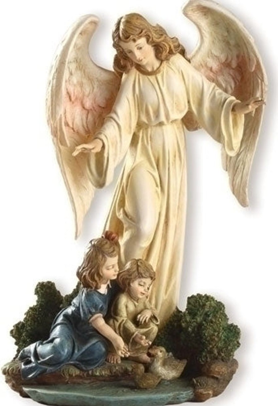 Children'S Gift Ideas Regers | Guardian Angel With Child Statue 8.5"H