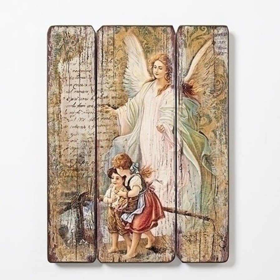 Gift Ideas&Other Regers | Guardian Angel Decorative Panel 15"H