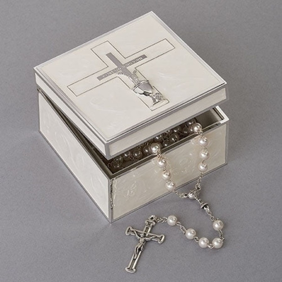 Occasions Regers Communion Frames Plaques & Keepsake Boxes | Calice And Wheat Wall Cross 2.25"H