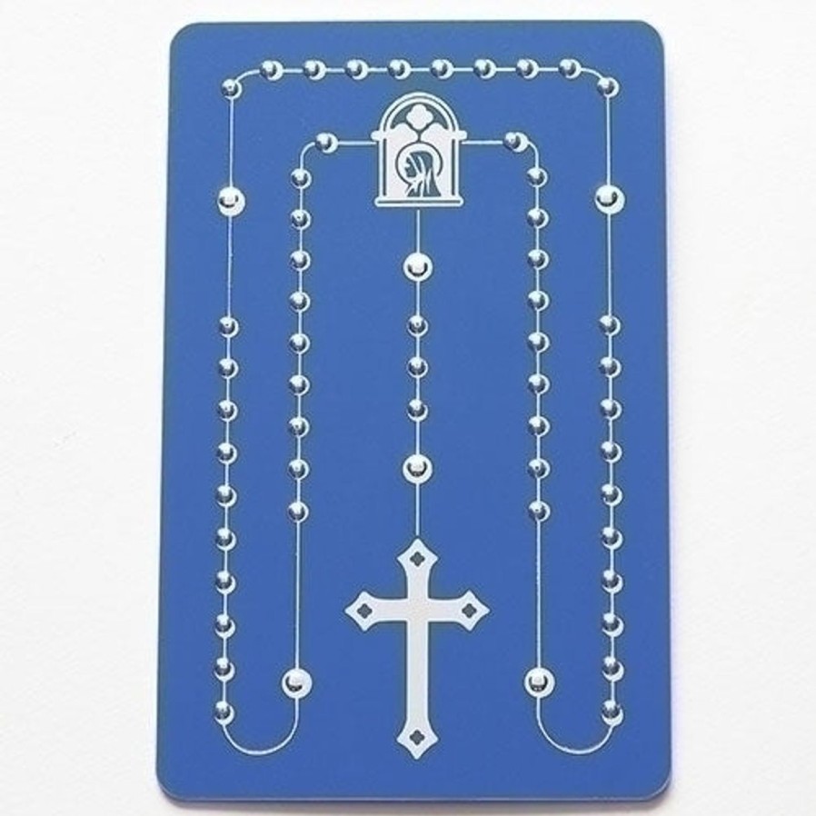 Rosaries Regers | Embossed Rosary Card 2"Wx 3.5"H