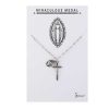 Jewelry&Medals Regers | Miraculous Medal Crucifix Necklace 18"L