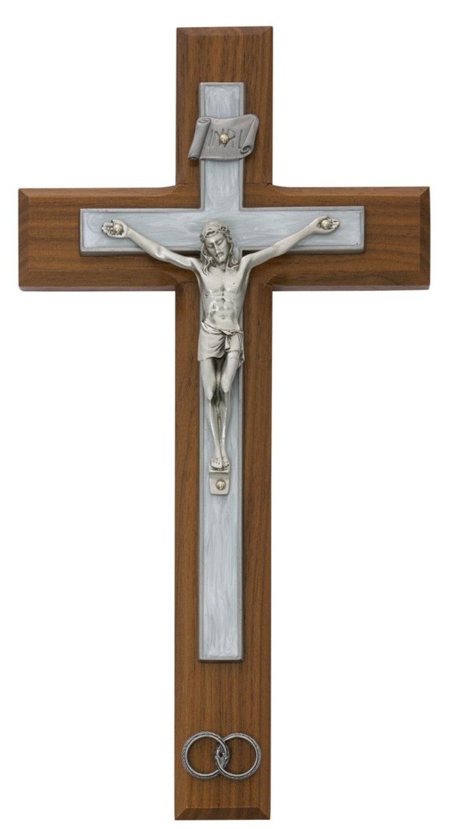 Occasions Regers Wedding&Anniversary Crosses & Crucifixes | Wedding Crucifix With White Epoxy 10"