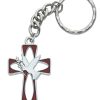 Occasions Regers Other Confirmation Gift Ideas | Holy Spirit Key Ring - Red And White Enameled