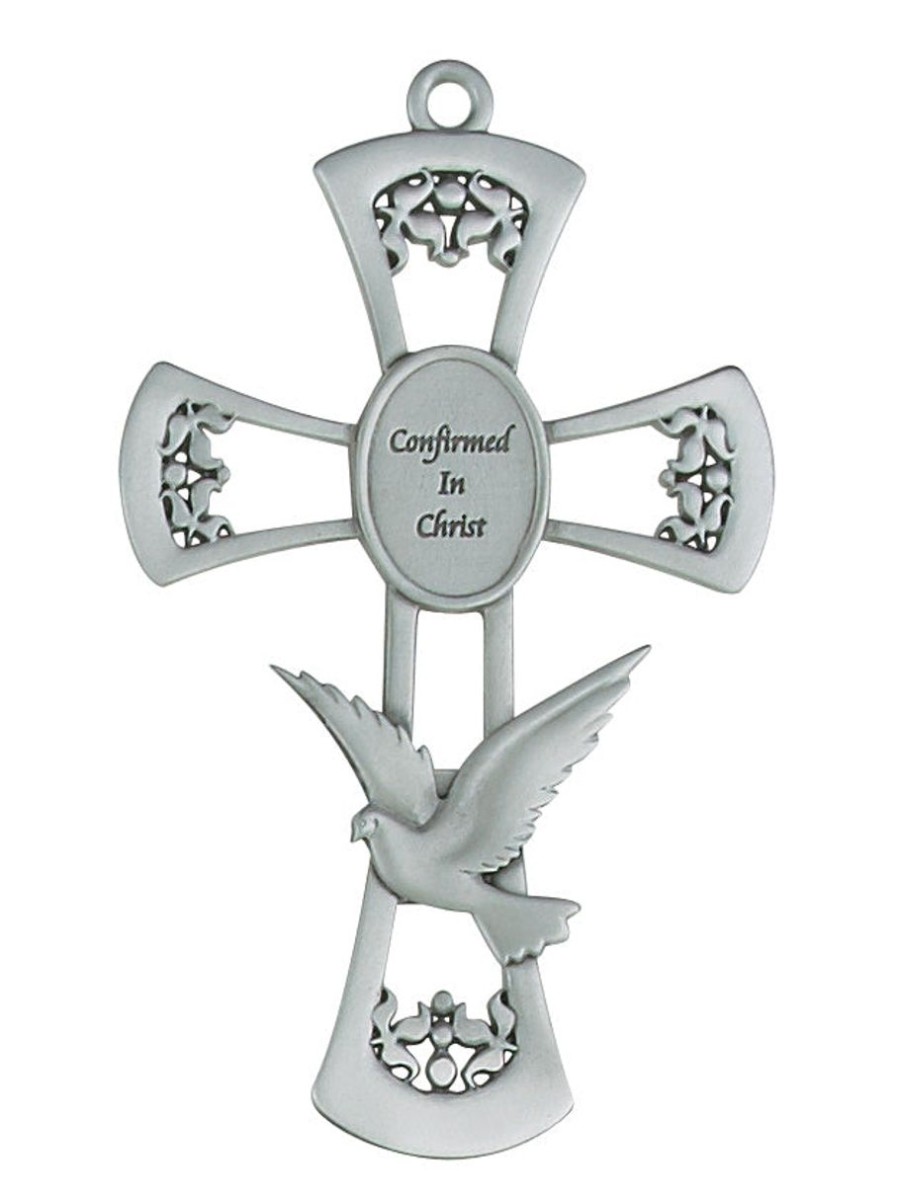 Occasions Regers Confirmation Crosses & Crucifixes | Cross 6In Pewter Confirmation Cross Box