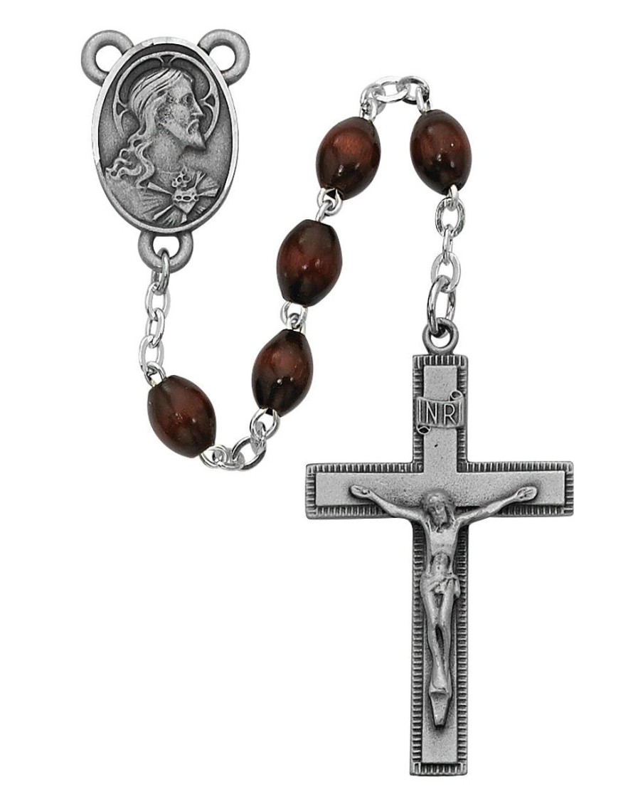 Rosaries Regers | Rosary - Brown Wood Rosary Boxed