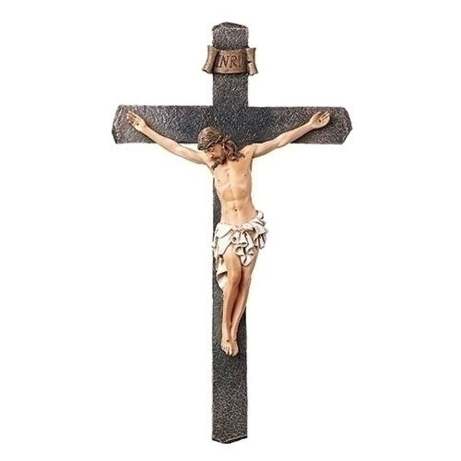 Crosses & Crucifixes Regers | Black Cross Crucifix 13.25"H