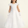 Occasions Regers Dresses & Veils | Communion Dress - Embroidered Tulle With Sequins And Lace