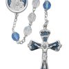 Rosaries Regers | Mother And Child Rosary - Blue And Crystal Rosary Boxed