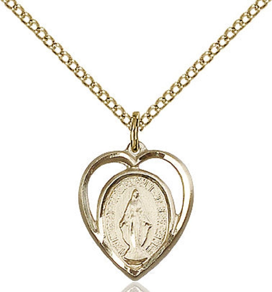 Jewelry&Medals Regers | Miraculous Medal Necklace Gold Filled 18"