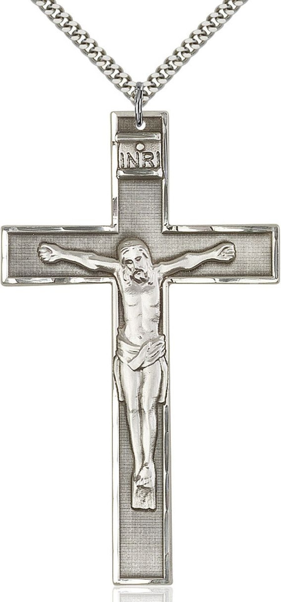 Jewelry&Medals Regers | Crucifix Necklace Silver 24"