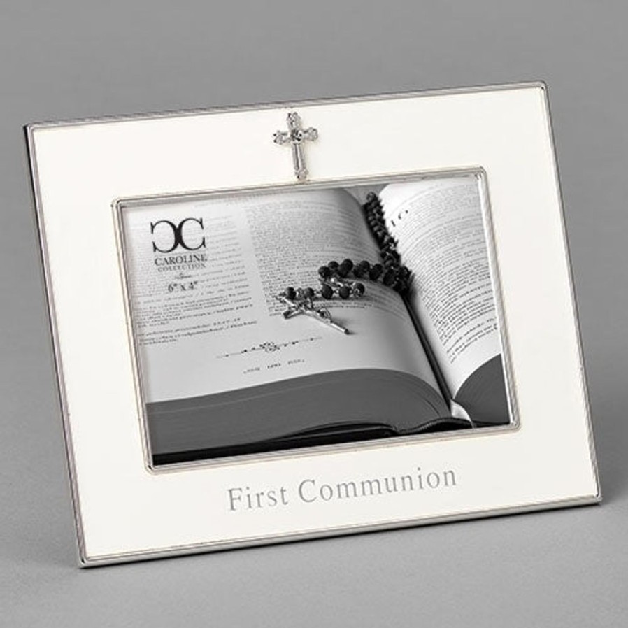 Occasions Regers Communion Frames Plaques & Keepsake Boxes | Cross Communion Frame 6"H